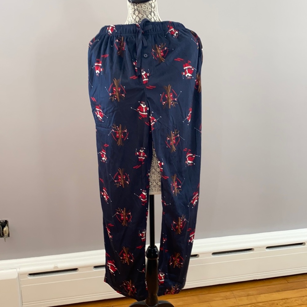 Men’s Santa skiing pajama pants